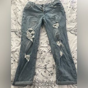 Ripped Boyfriend Jeans Size 9